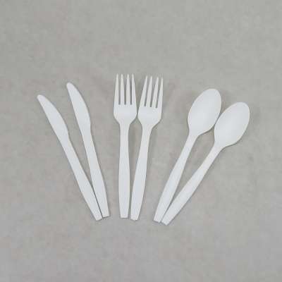 Eco-Friendly Biodegradable Eco-friendly Cornstarch CPLA Cutlery Set