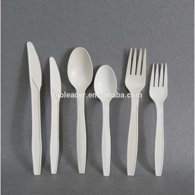 Biodegradable Disposable Cornstarch CPLA Plastic Cutlery Set